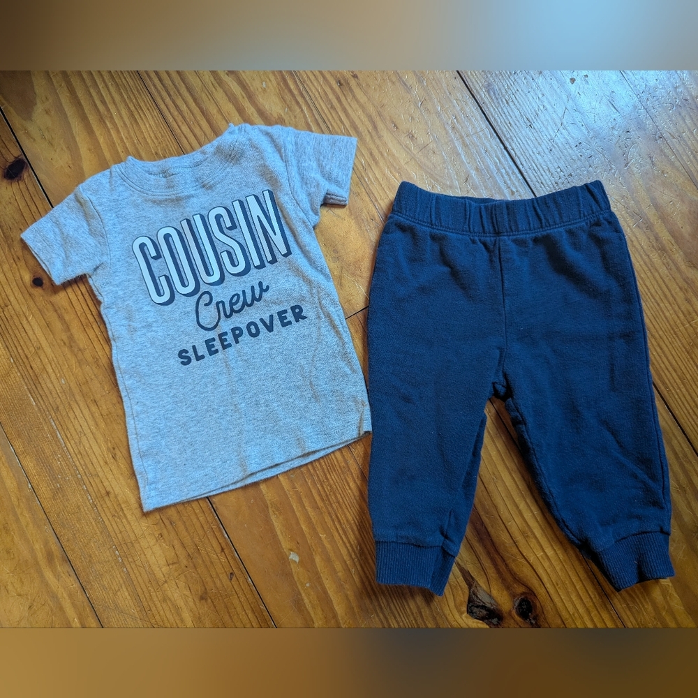 Carter's Gray and Navy Kids Pajamas